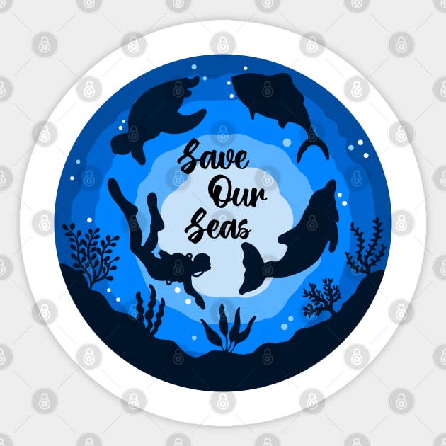 Save Our Seas Sticker by Tebscooler